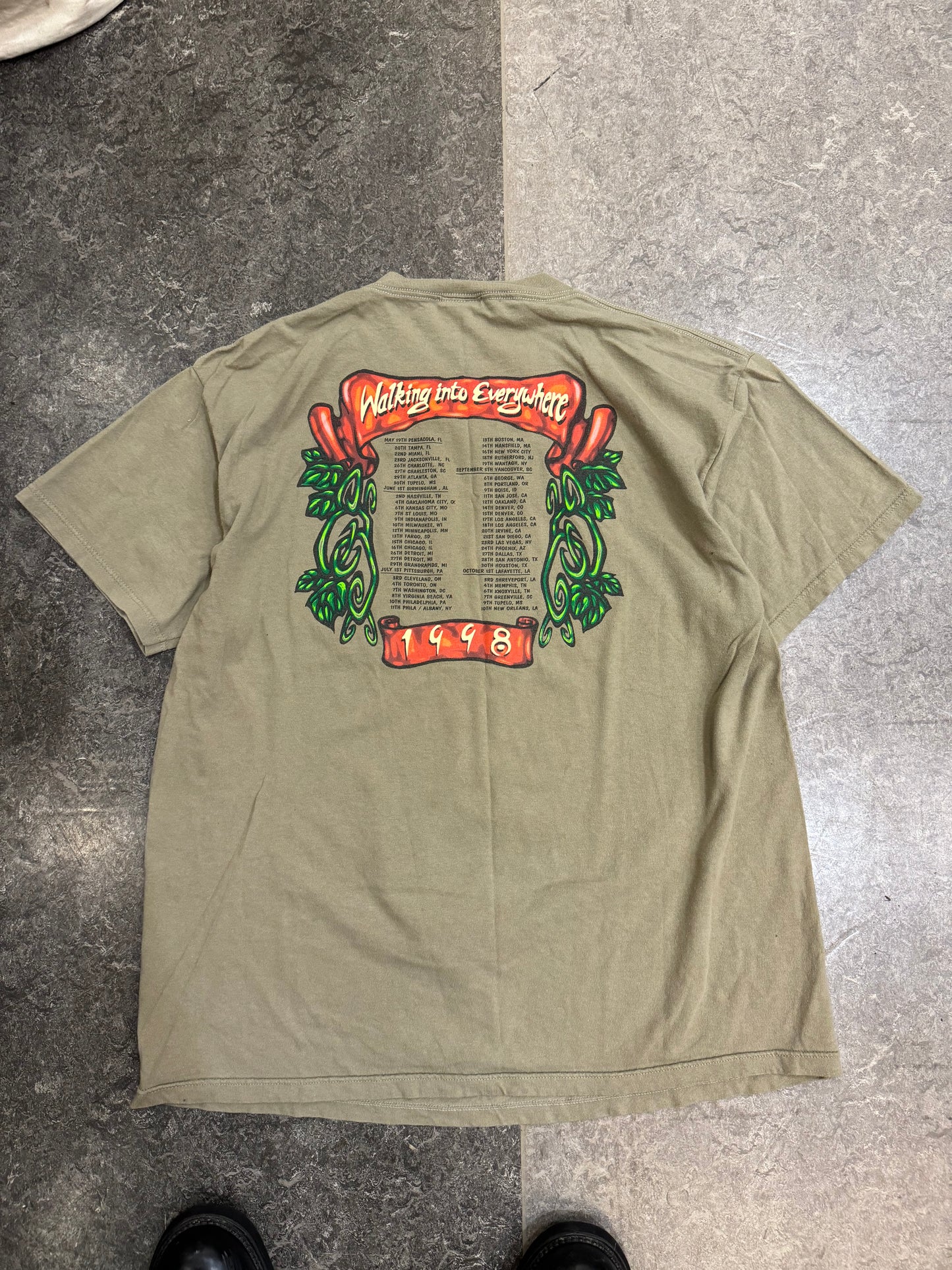 Page and Plant Into Everything 1998 Tour Shirt