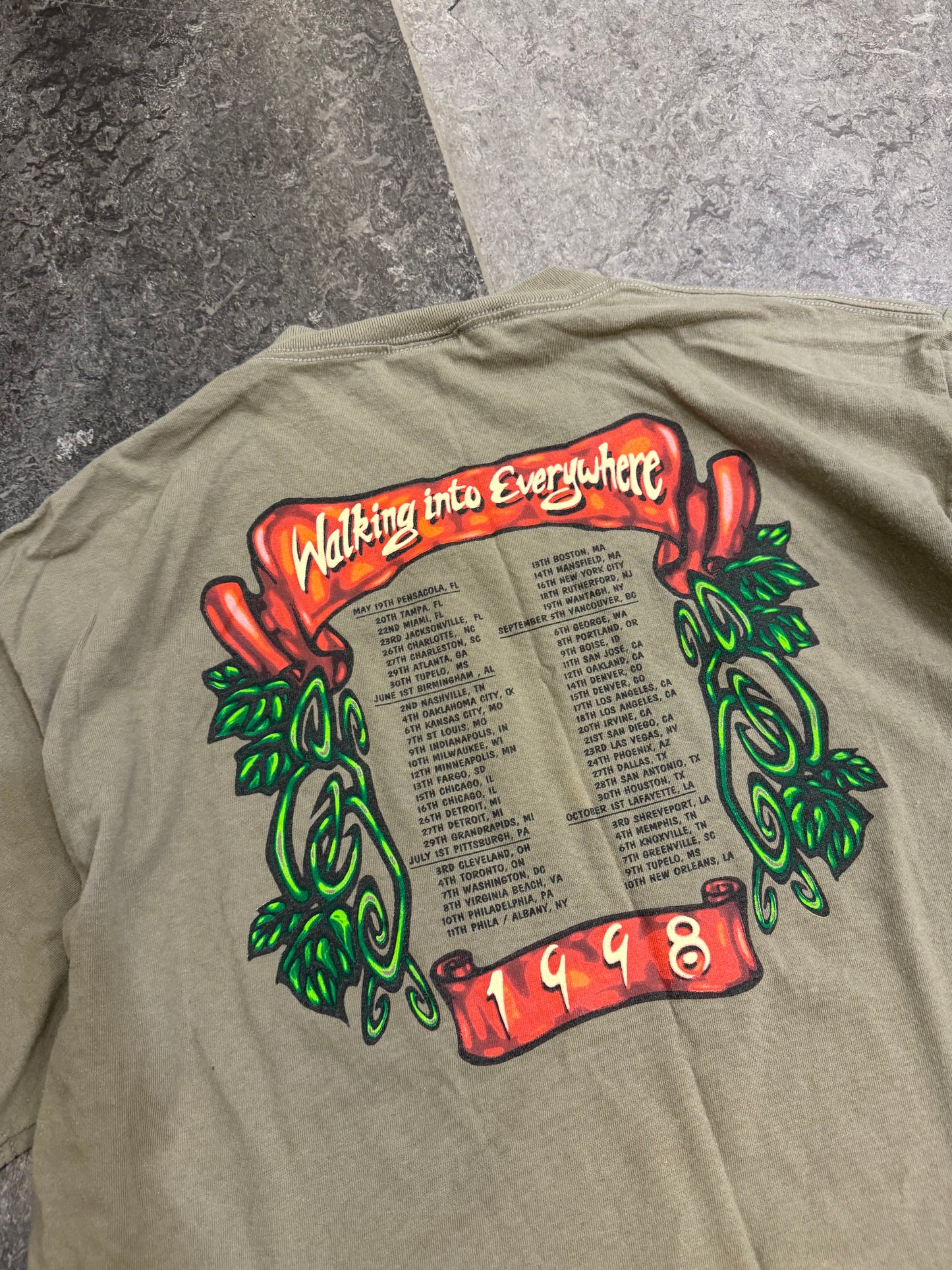 Page and Plant Into Everything 1998 Tour Shirt