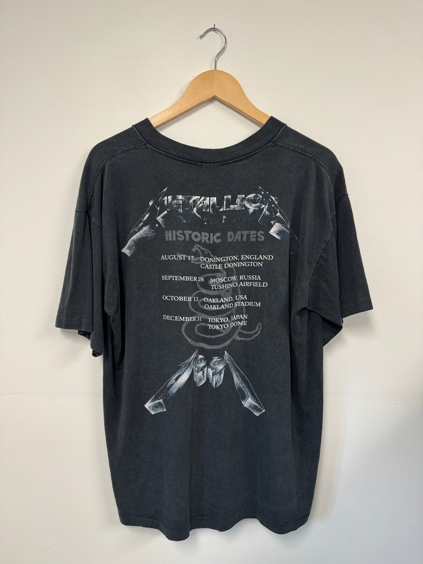 Metallica 1991 Black Album Tour Tee (XL)