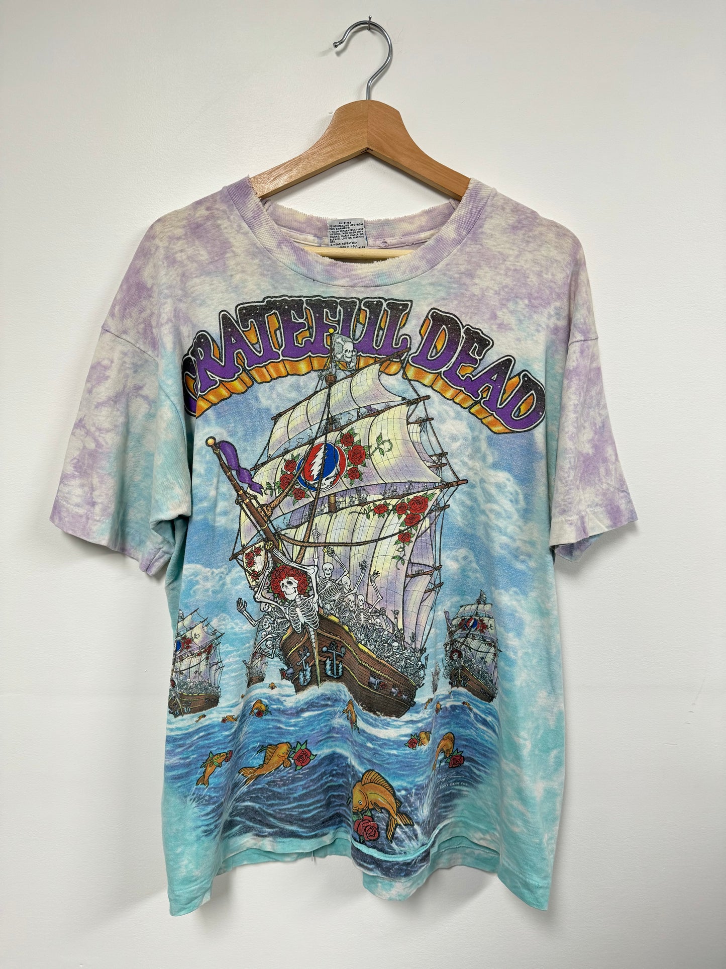 Grateful Dead “Ship of Fools” Liquid Blue 1993 Tee