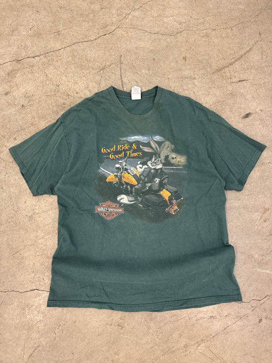 Harley Davidson X Looney Tunes 2002 Graphic Tee (XL)