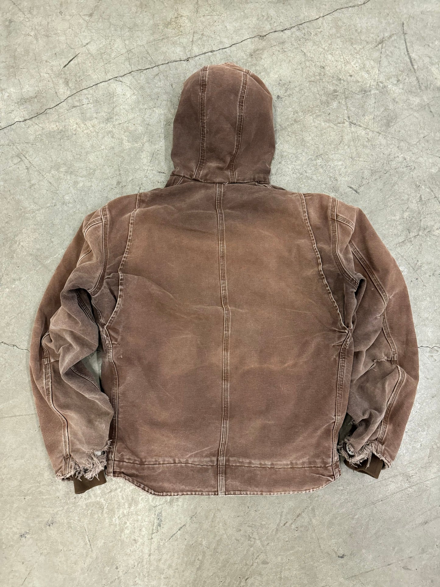 Brown Carhartt Hooded Jacket (L)