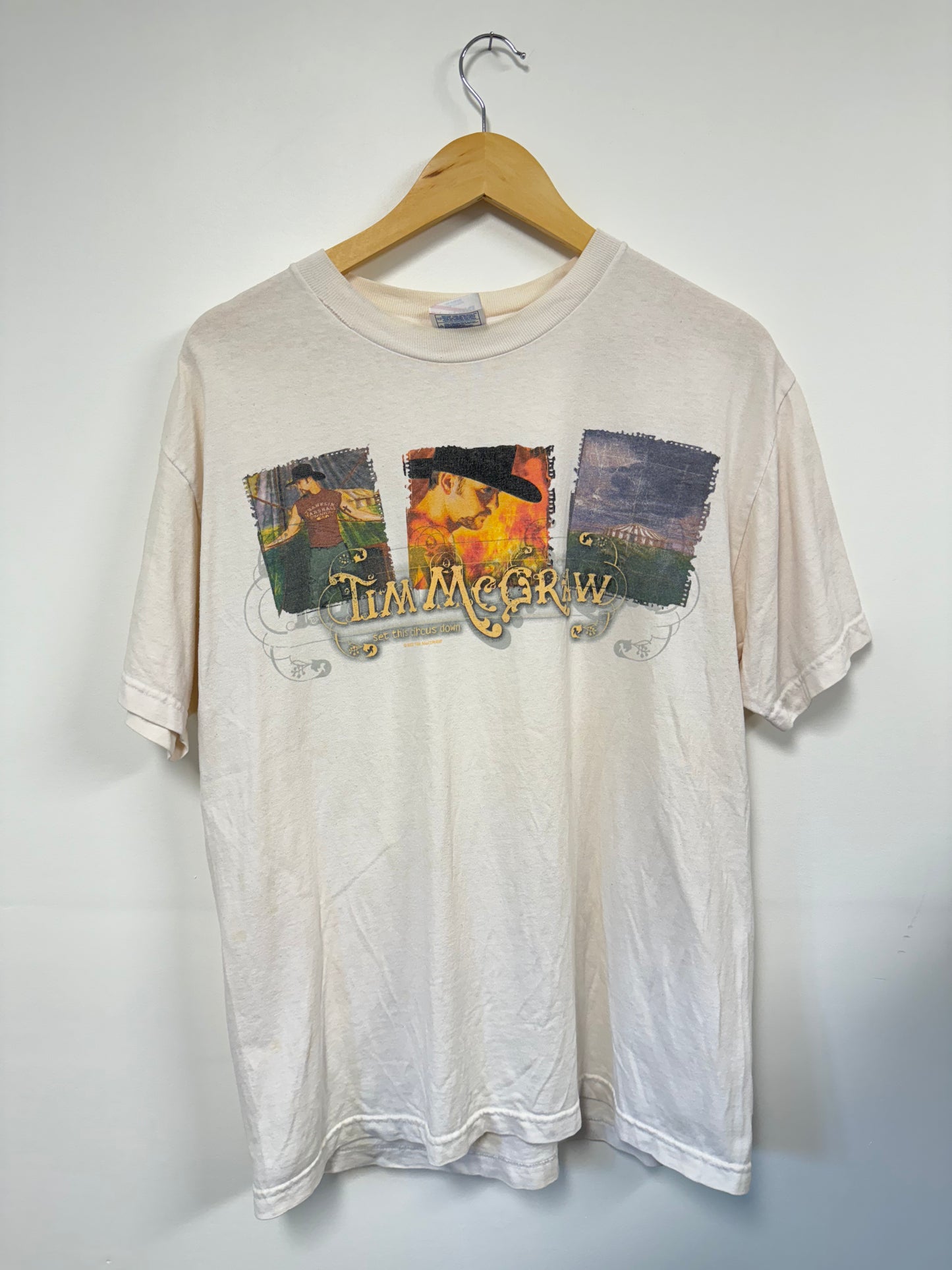 Tim Mc Graw Set The Circus Down 2002 Tour Shirt (L)