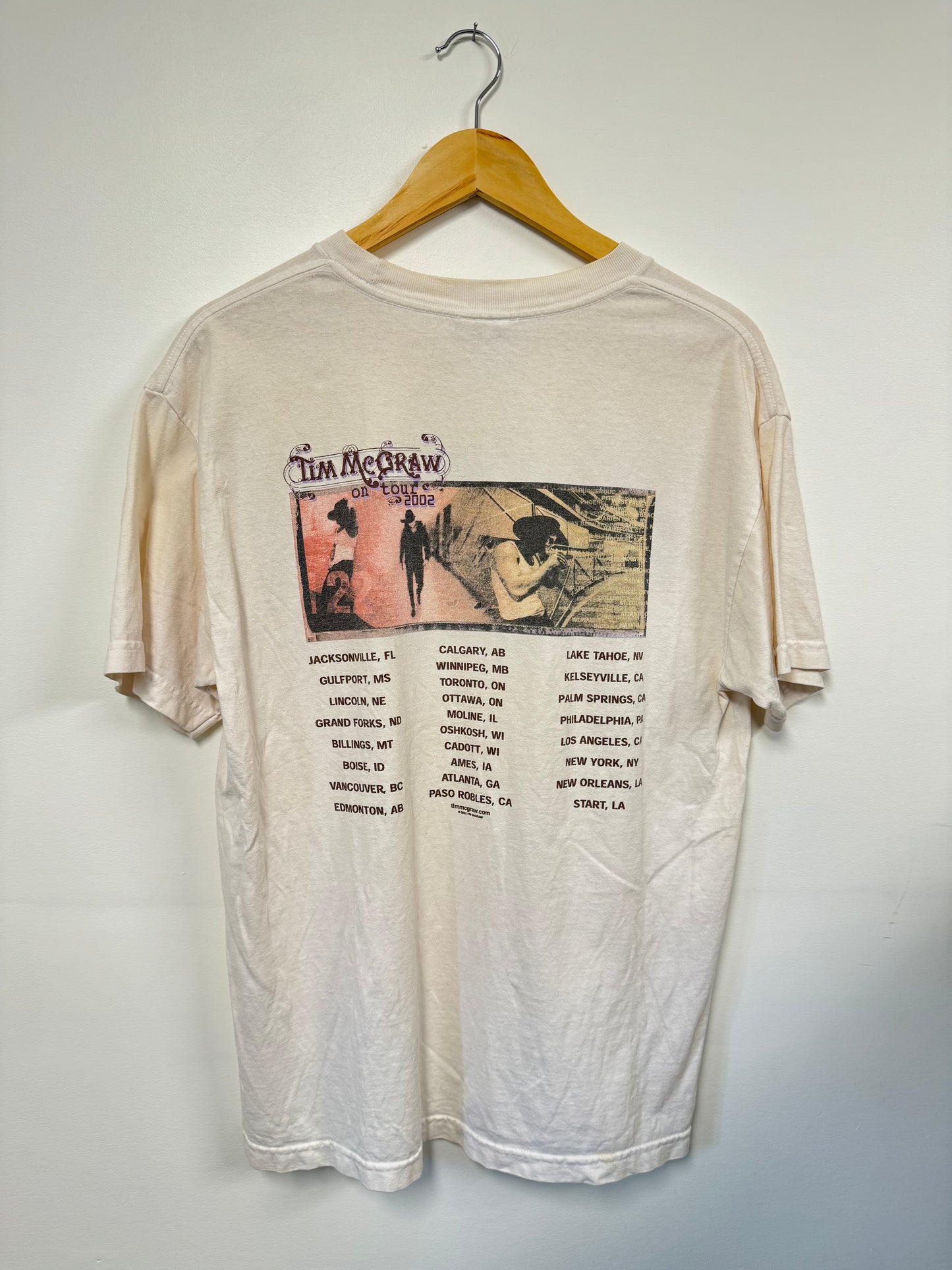 Tim Mc Graw Set The Circus Down 2002 Tour Shirt (L)