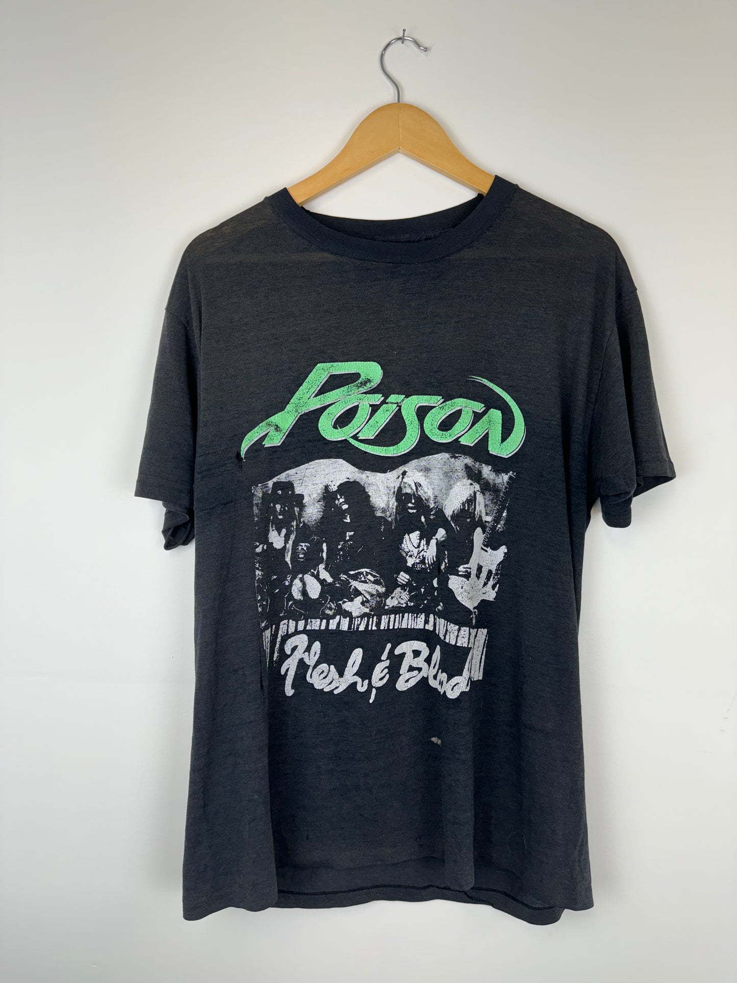 Poison Flesh and Blood 1990 Tour Shirt (L)