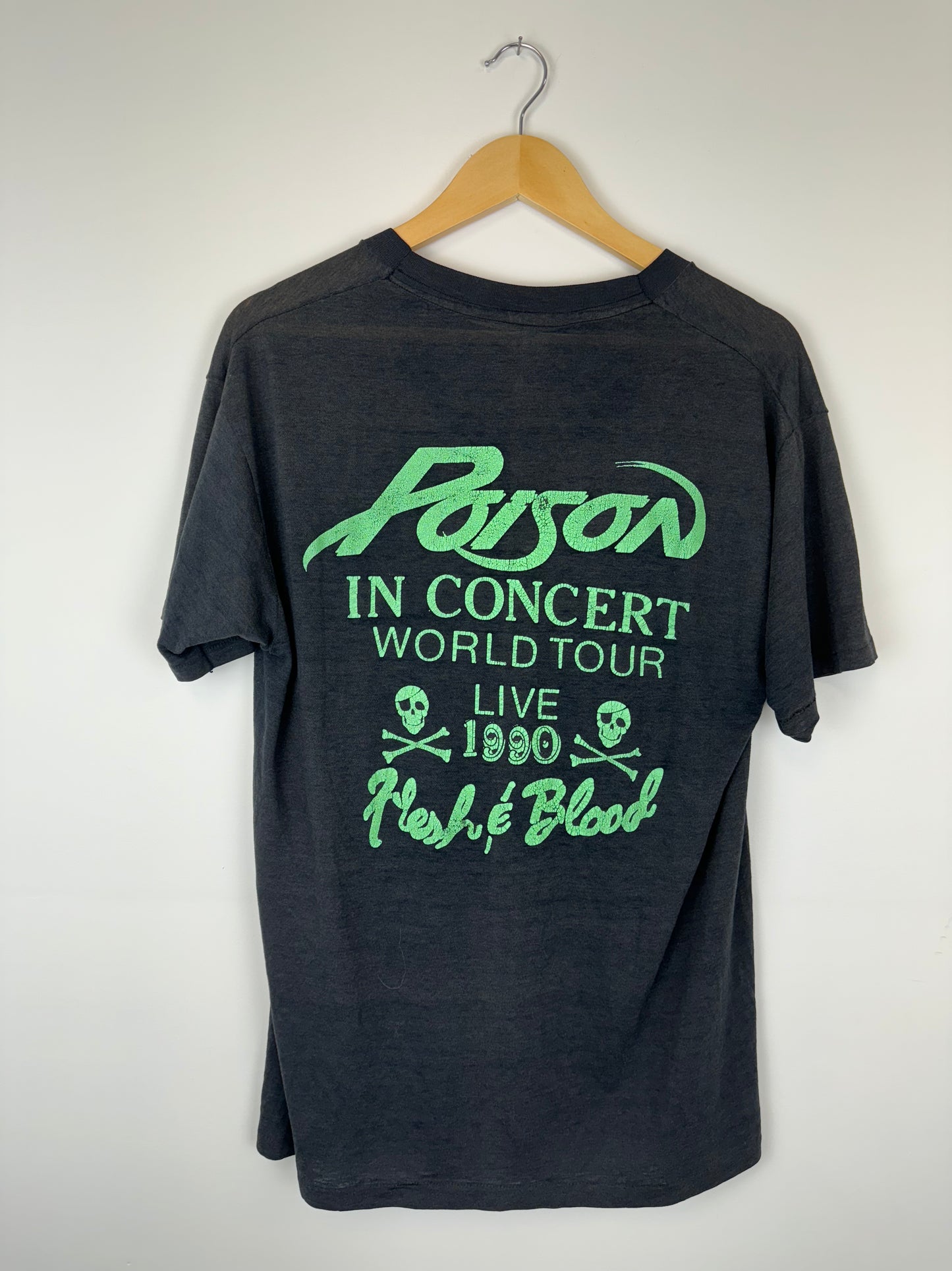 Poison Flesh and Blood 1990 Tour Shirt (L)